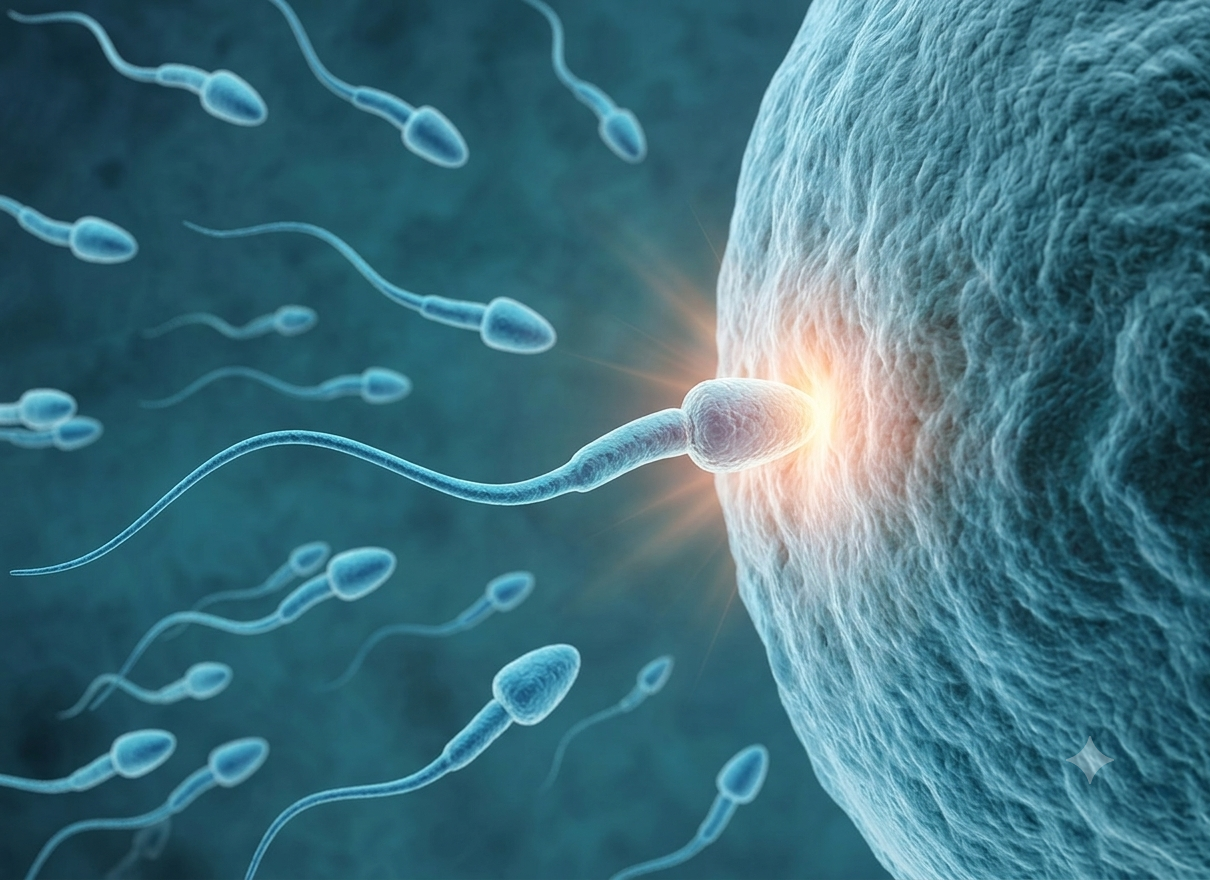 Sperm selection and fertilization visual